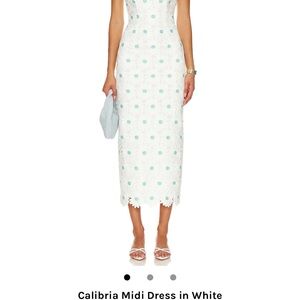 Revolve midi Calabria white dress
